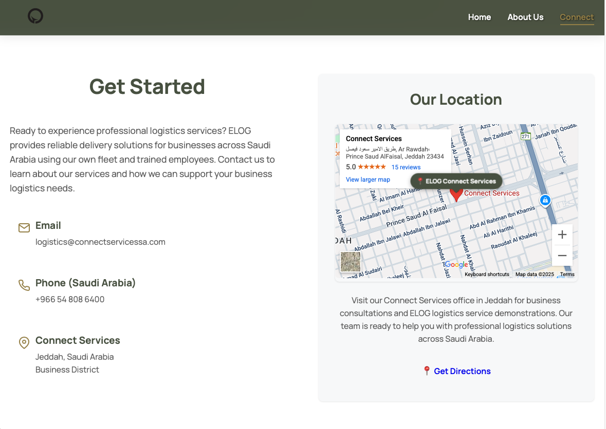 Elog Website - Services and Features